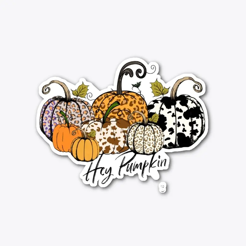 Hey Pumpkin With Leopard and Cow Print